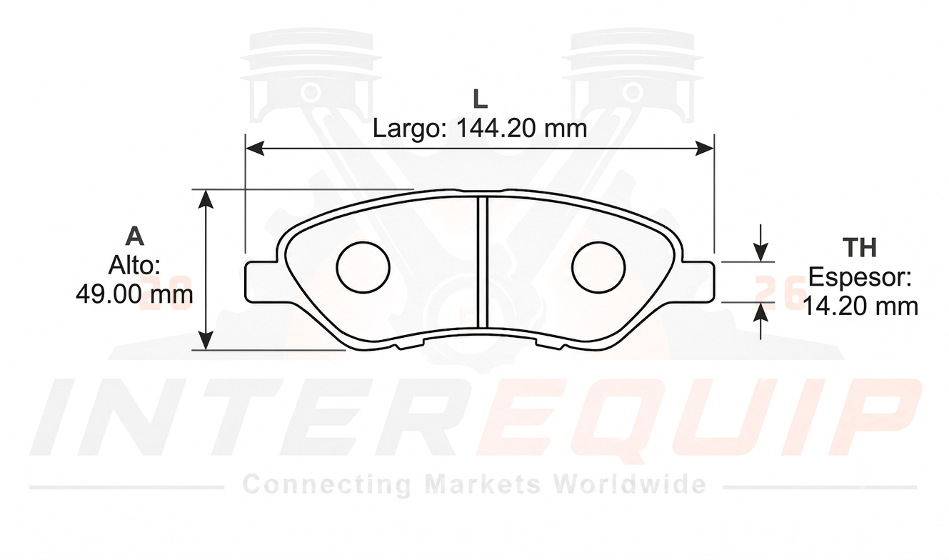 D1345 PASTILLAS DE FRENO D. NISSAN TIIDA 2007 VERSA
