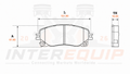 D1736 PASTILLAS DE FRENO D.  PASTILLAS DE FRENO D. NISSAN XTRAIL 2015 T32 4X2 T BTLAZER 2014 2018